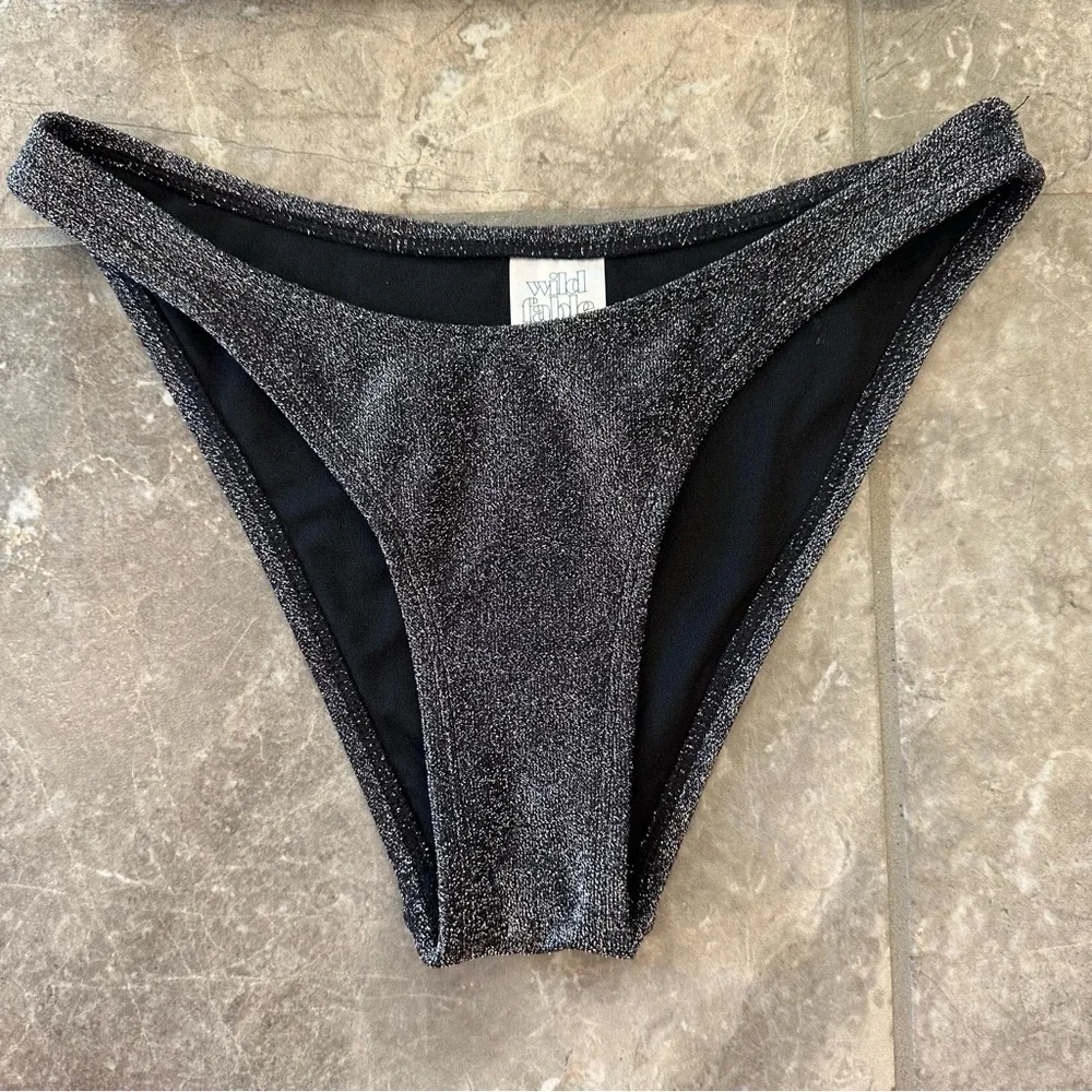 Wild Fable Silver Metallic Halter Bikini size XS | XXS